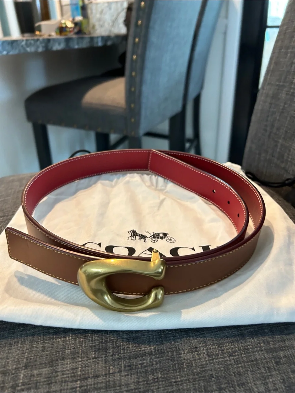 Coach reversible leather